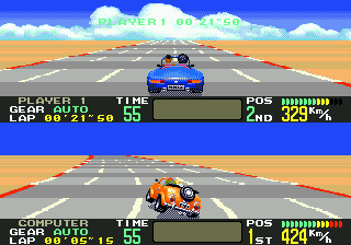 OutRunners (Japan) In game screenshot